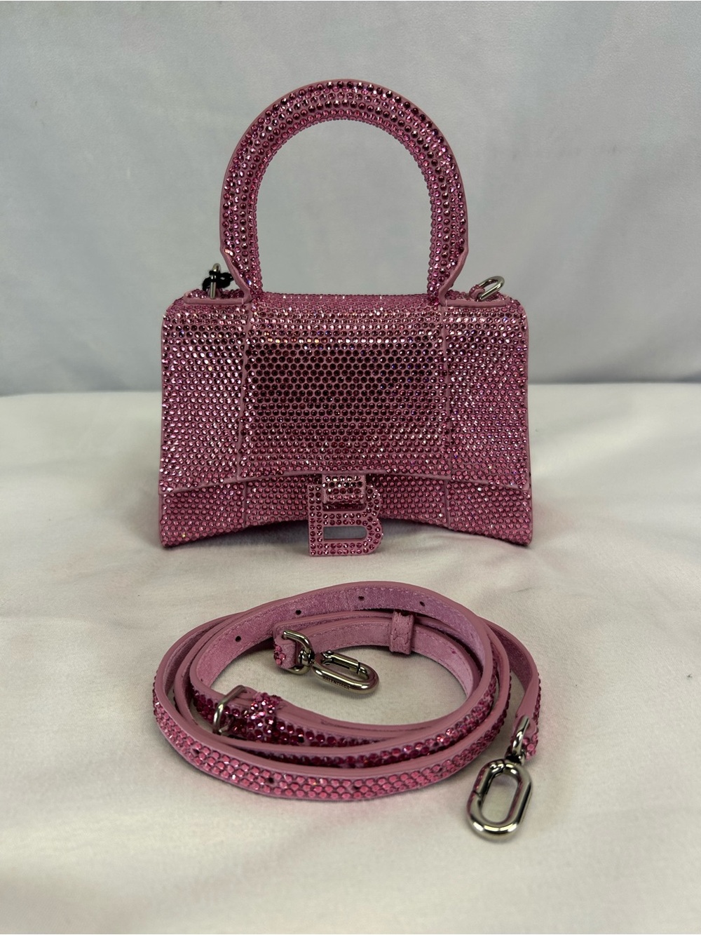 Balenciaga hourglass Xs top handle crossbody bag